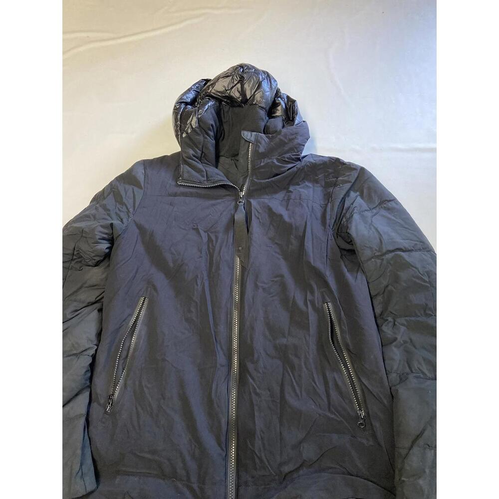 Womens LULULEMON Black Goose Down Cold As Fluff Parka Jacket Sz 8 - Picture 2 of 7